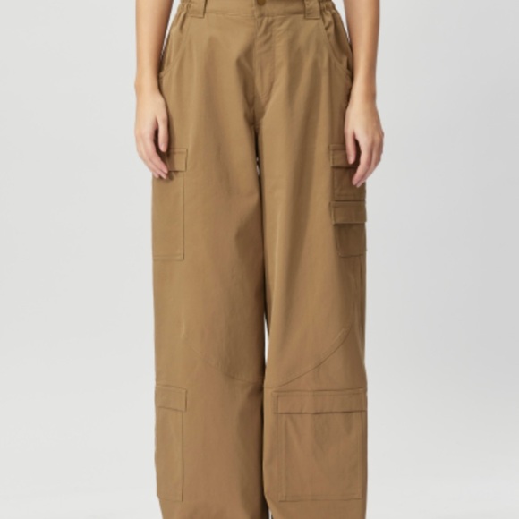 New Nike Jordan Chicago Women’s Heavyweight Cargo Pants Brown Kelp Oversized Fit - Picture 14 of 15